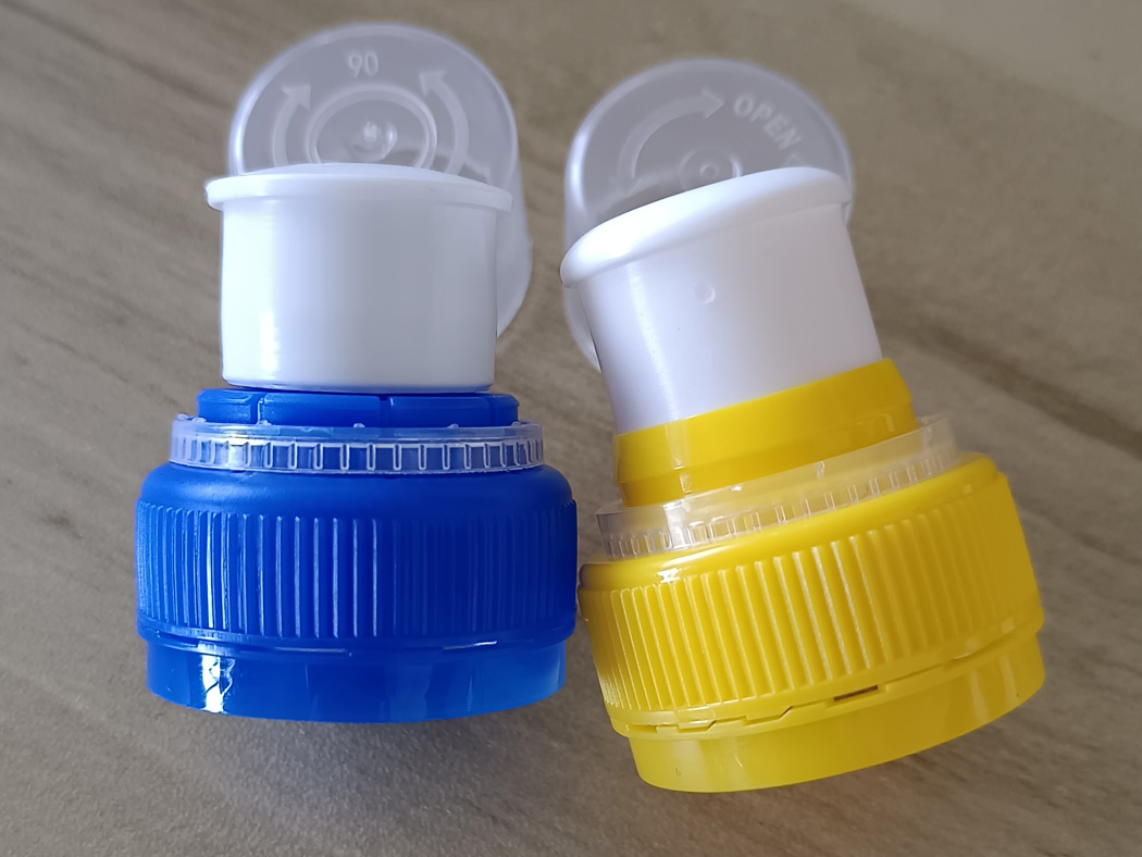 plastic push-pull sport water cap