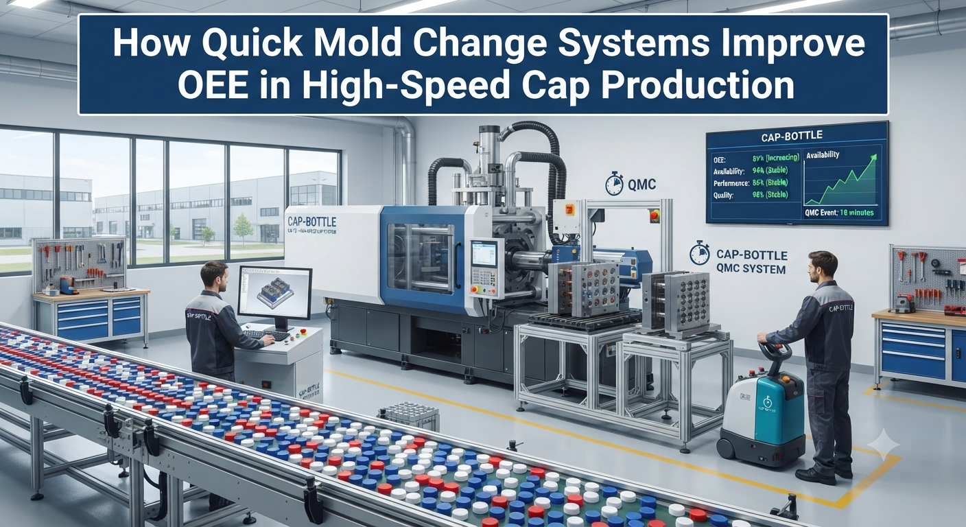 How Quick Mold Change Systems Improve OEE in High-Speed Cap Production
