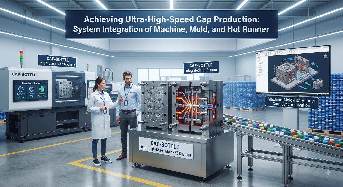 Achieving Ultra-High-Speed Cap Production: System Integration of Machine, Mold, and Hot Runner