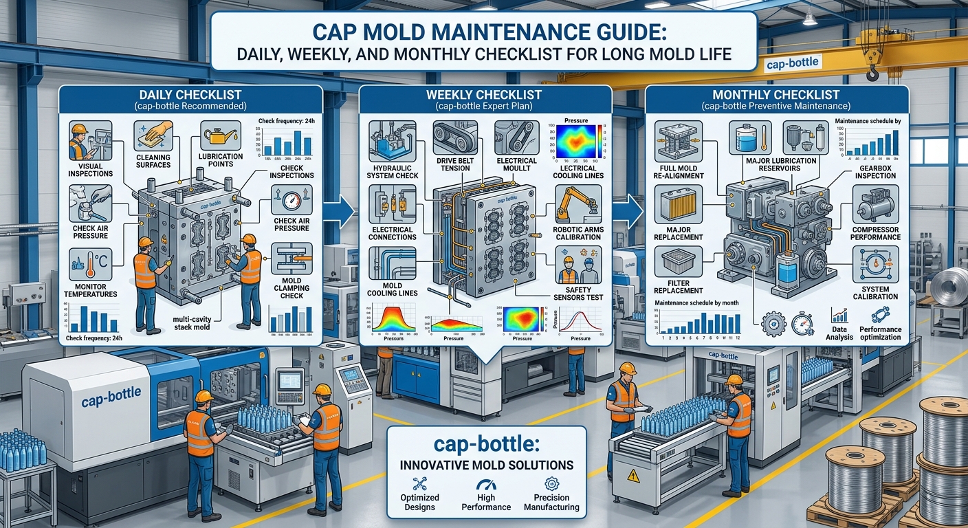 Cap Mold Maintenance Guide: Daily, Weekly, and Monthly Checklist for Long Mold Life