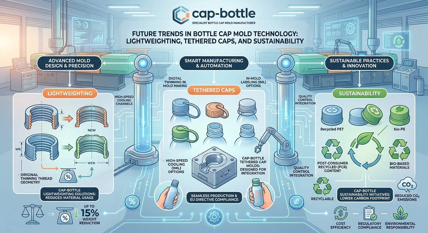 Future Trends in Bottle Cap Mold Technology: Lightweighting, Tethered Caps, and Sustainability