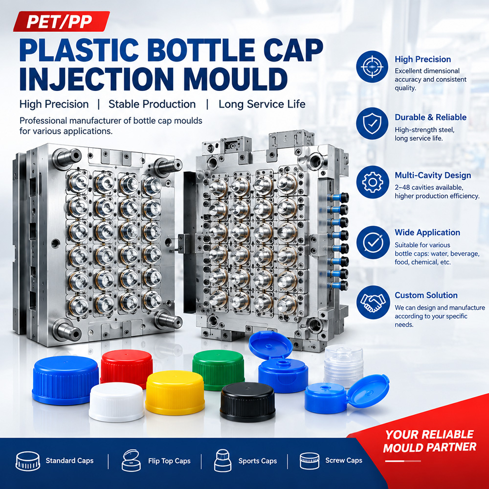 How PCR Content Affects Cap Mold Design: Material Behavior, Shrinkage, and Cycle Time Adjustments