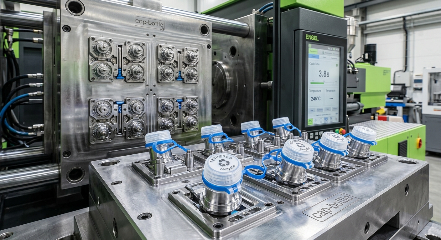 Tether Geometry and Hinge Design: Key Considerations for Tethered Screw Cap Molds